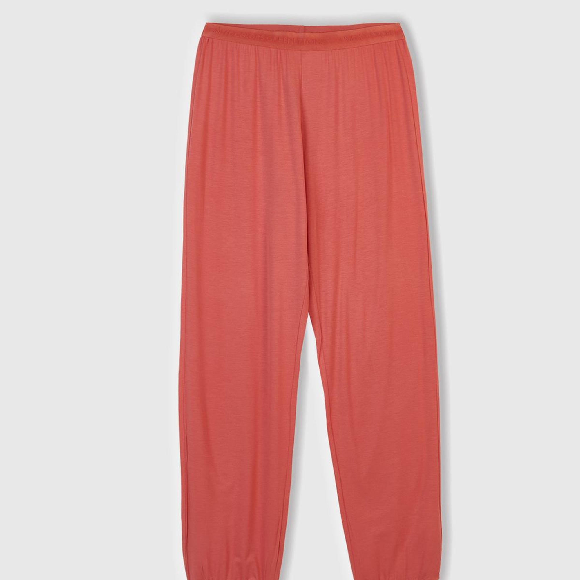 Kadın Mercan Modal Karışımlı Beli Logolu Pijama Altı