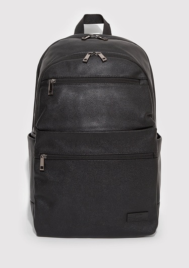  Mavi Suni Deri Siyah Sırt Çantası 0911952-900