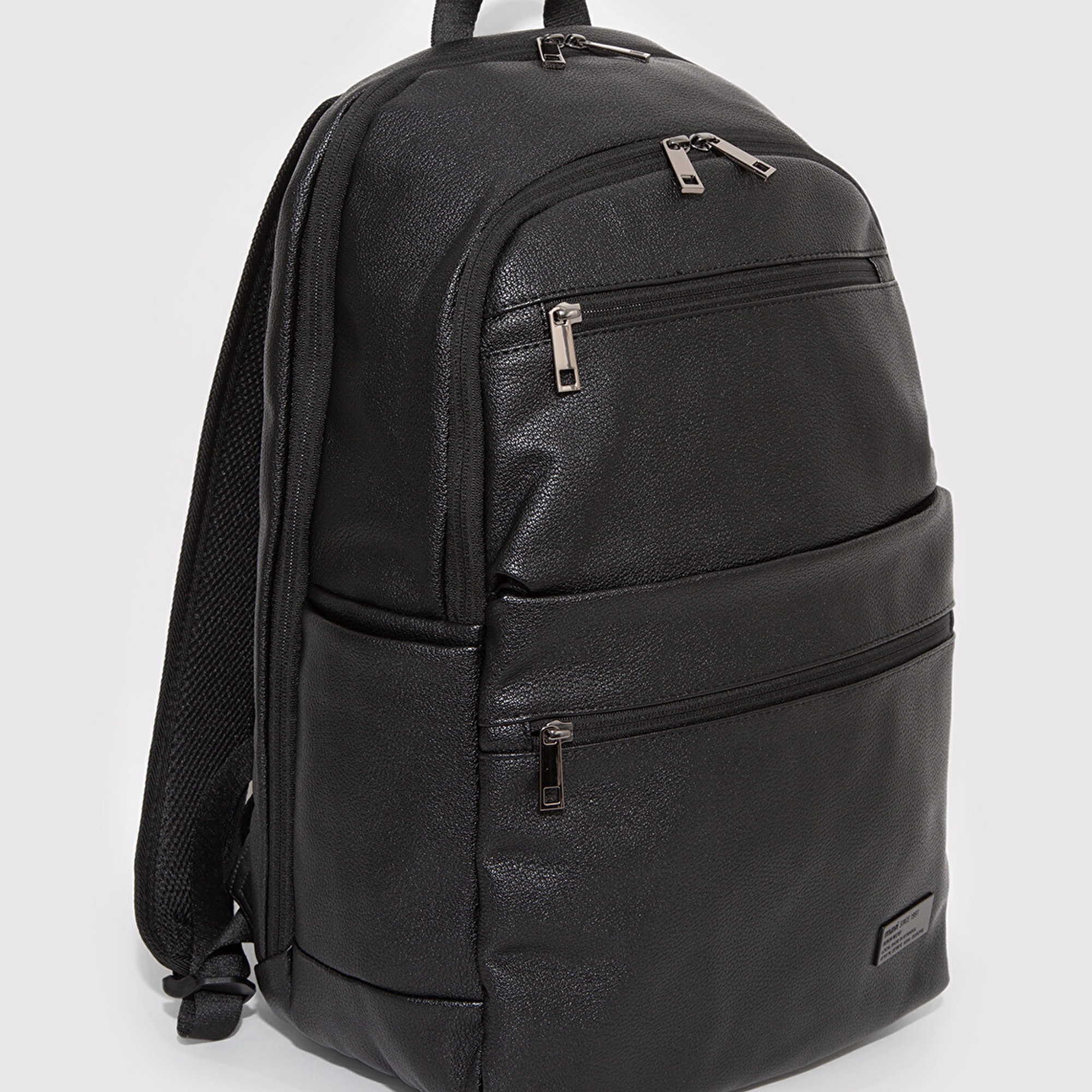 Mavi Suni Deri Siyah Sırt Çantası 0911952-900