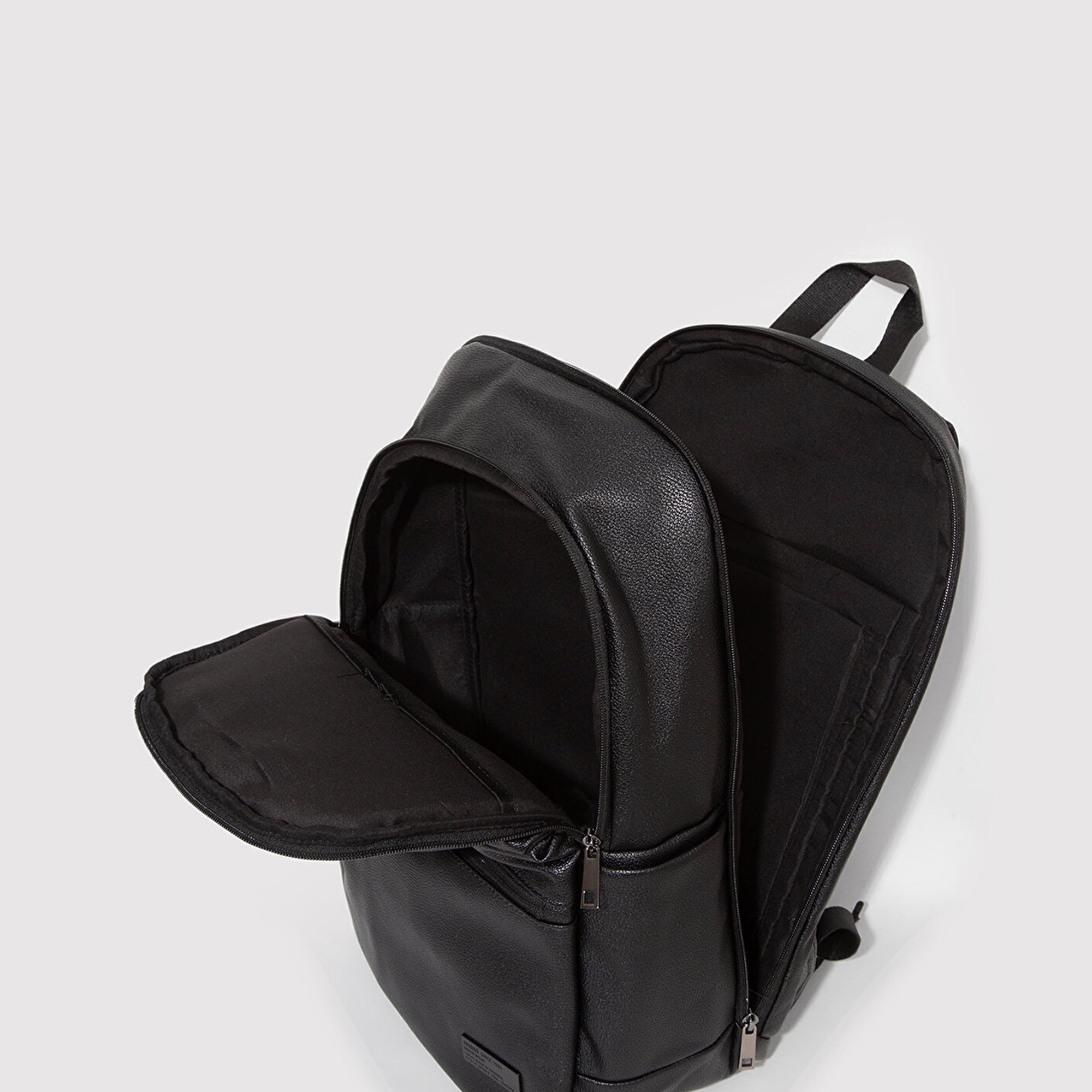 Mavi Suni Deri Siyah Sırt Çantası 0911952-900