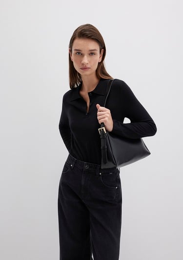  Mavi Siyah Omuz Çantası 1913509-900