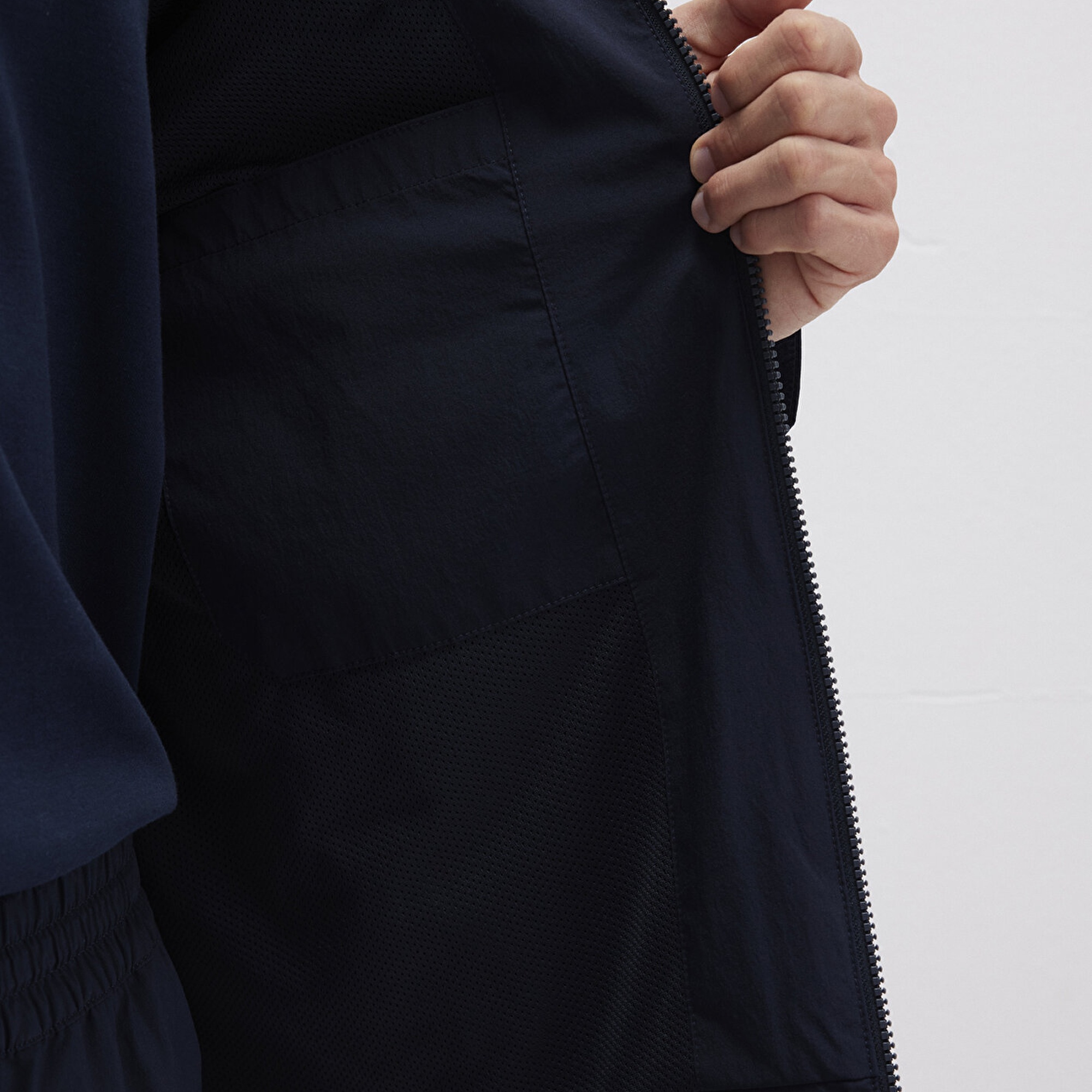 Mavi Kapüşonlu Mavi Spor Ceket Regular Fit / Normal Kesim 0110728-86623