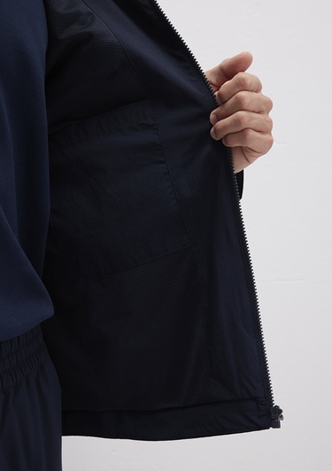  Mavi Kapüşonlu Mavi Spor Ceket Regular Fit / Normal Kesim 0110728-86623