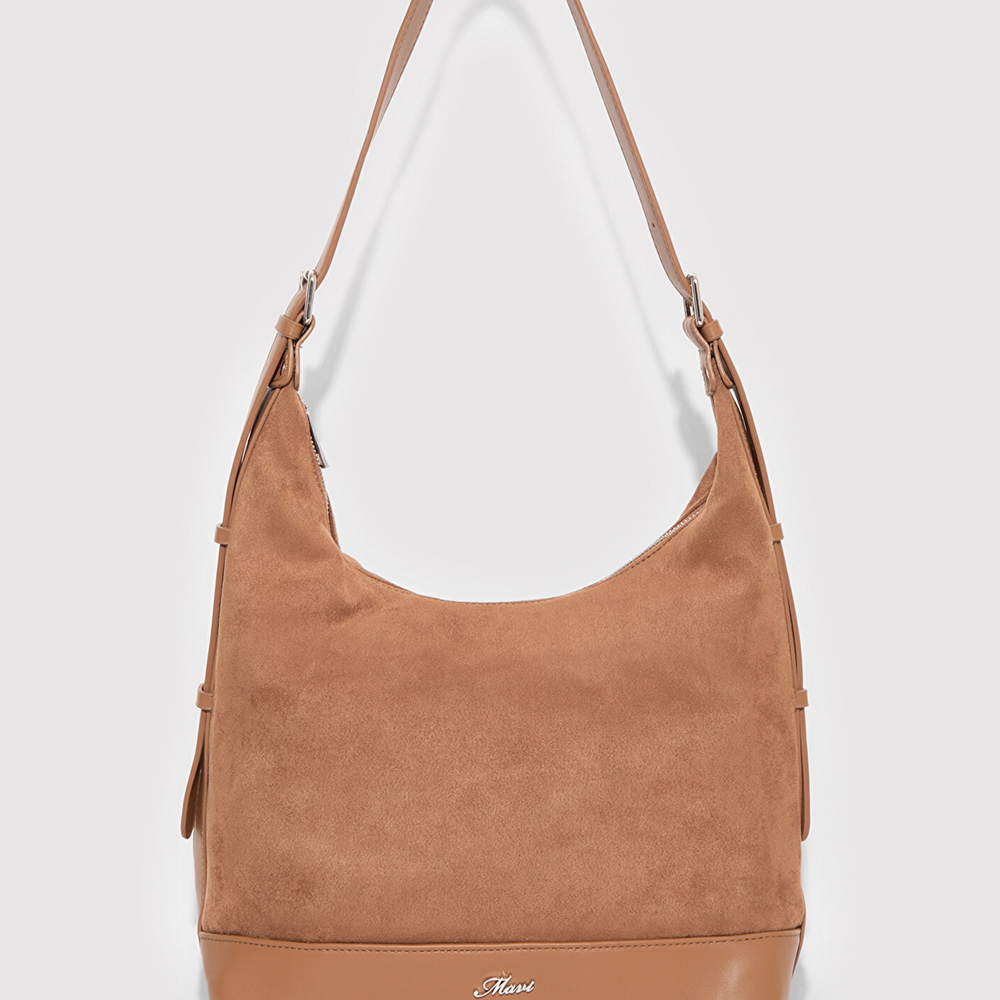 Mavi Suni Süet Kahverengi Omuz Çantası 1913473-70280