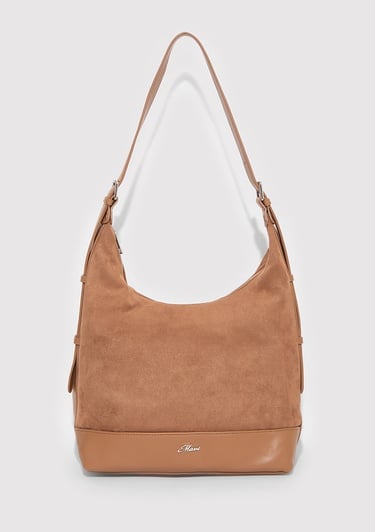  Mavi Suni Süet Kahverengi Omuz Çantası 1913473-70280