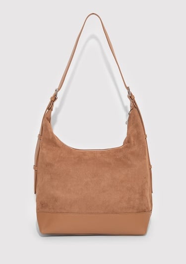  Mavi Suni Süet Kahverengi Omuz Çantası 1913473-70280