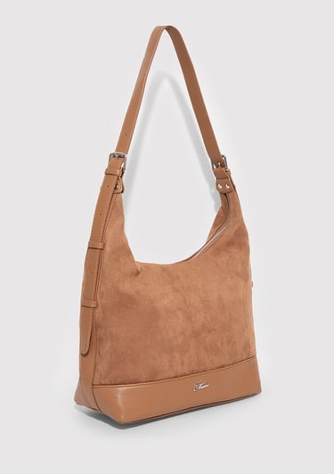  Mavi Suni Süet Kahverengi Omuz Çantası 1913473-70280