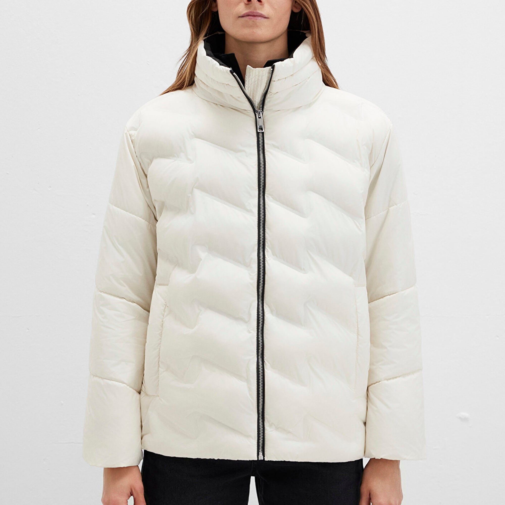 Mavi Ekru Ceket Oversize / Geniş Kesim 1110714-86412