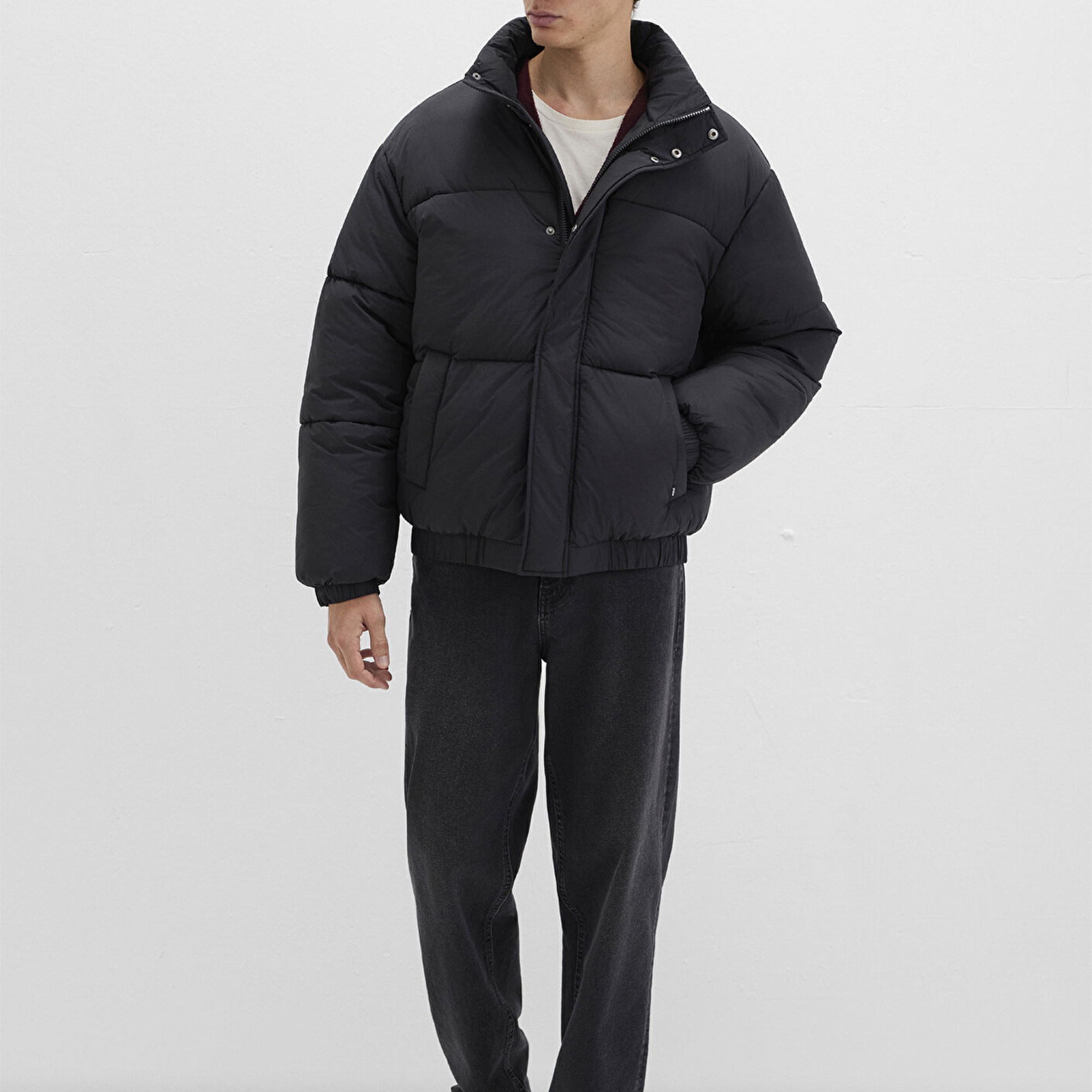 Mavi Siyah Ceket Loose Fit / Bol Rahat Kesim 0110609-71379