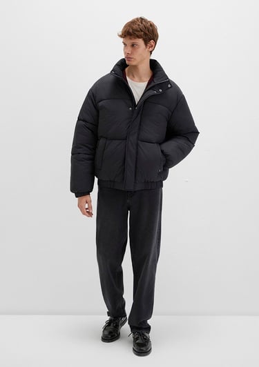  Mavi Siyah Ceket Loose Fit / Bol Rahat Kesim 0110609-71379