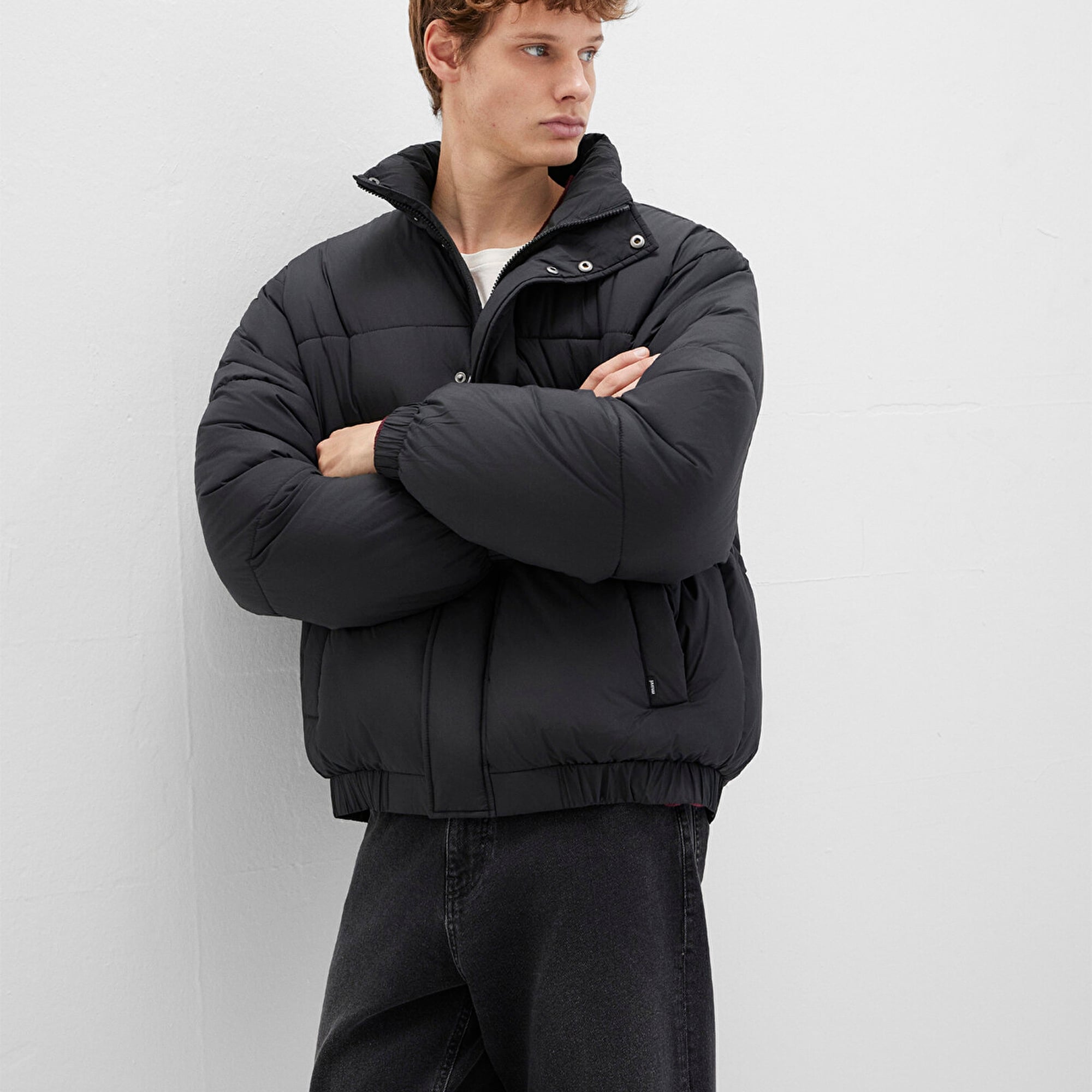 Mavi Siyah Ceket Loose Fit / Bol Rahat Kesim 0110609-71379