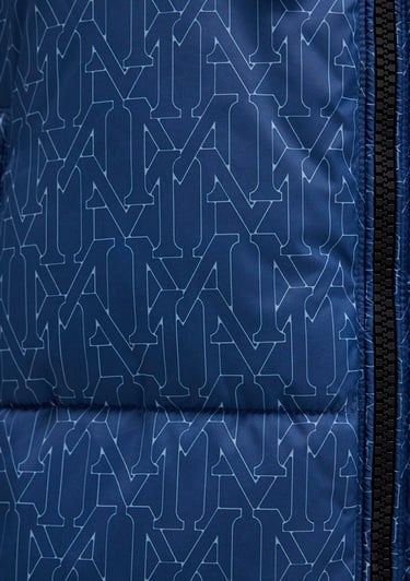  Mavi Baskılı Lacivert Şişme Mont 1110706-90368