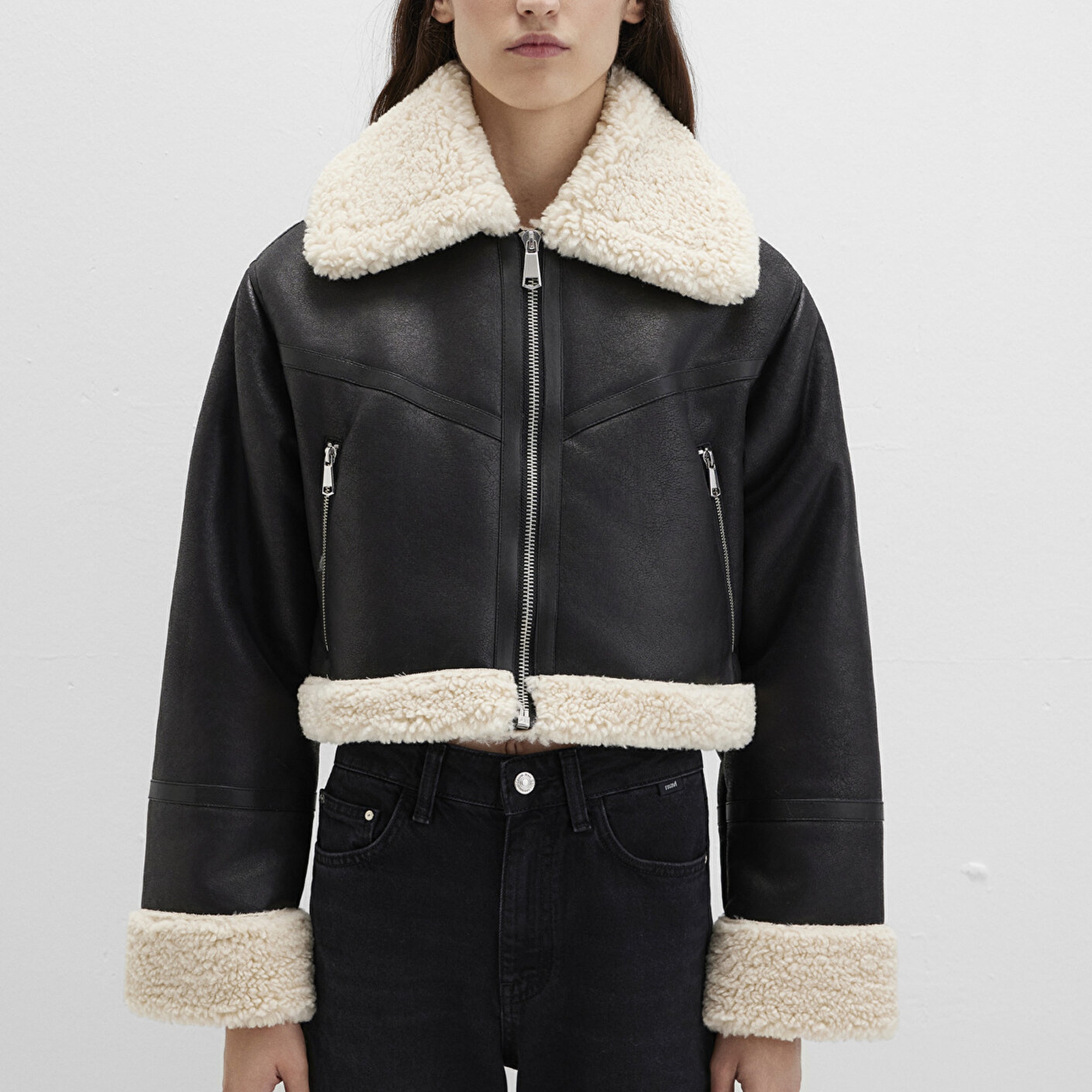 Mavi Siyah Suni Deri Ceket Regular Fit / Normal Kesim 1110462-900