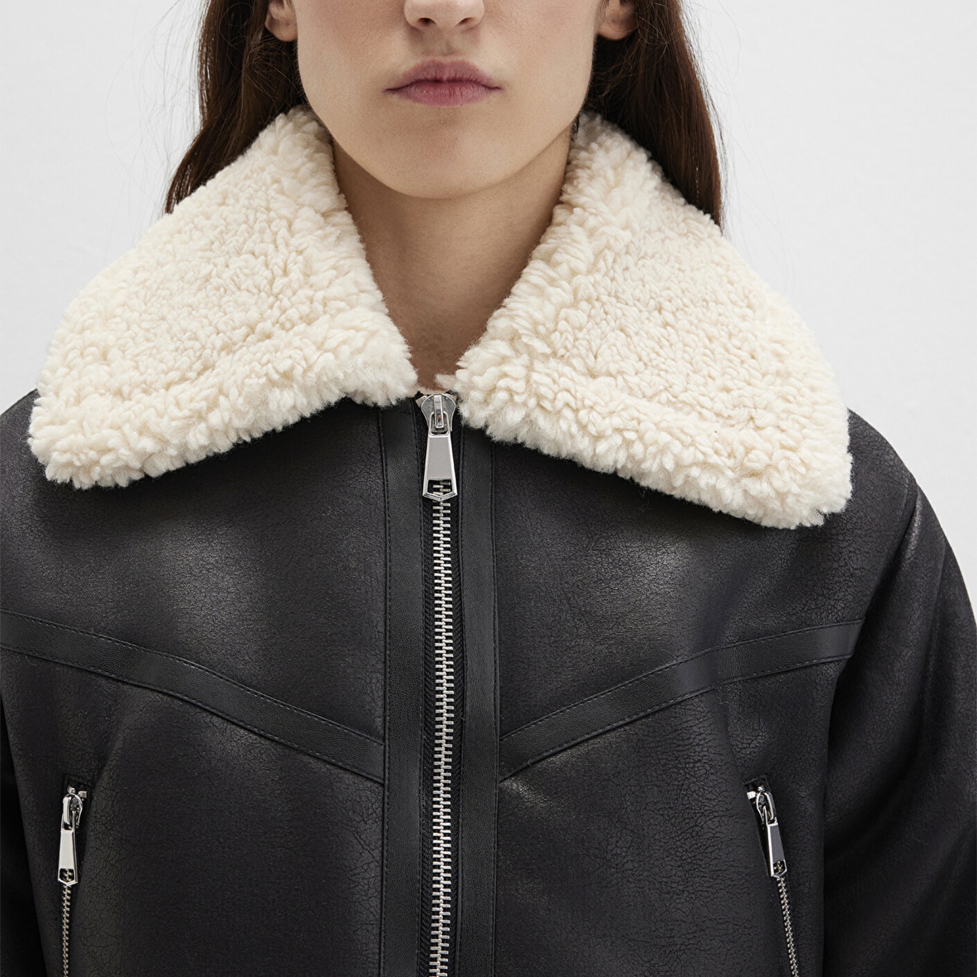 Mavi Siyah Suni Deri Ceket Regular Fit / Normal Kesim 1110462-900