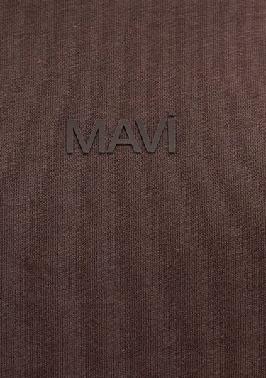  Mavi Mavi Baskılı Kahverengi Tişört Relaxed Fit / Rahat Kesim 0613093-70251