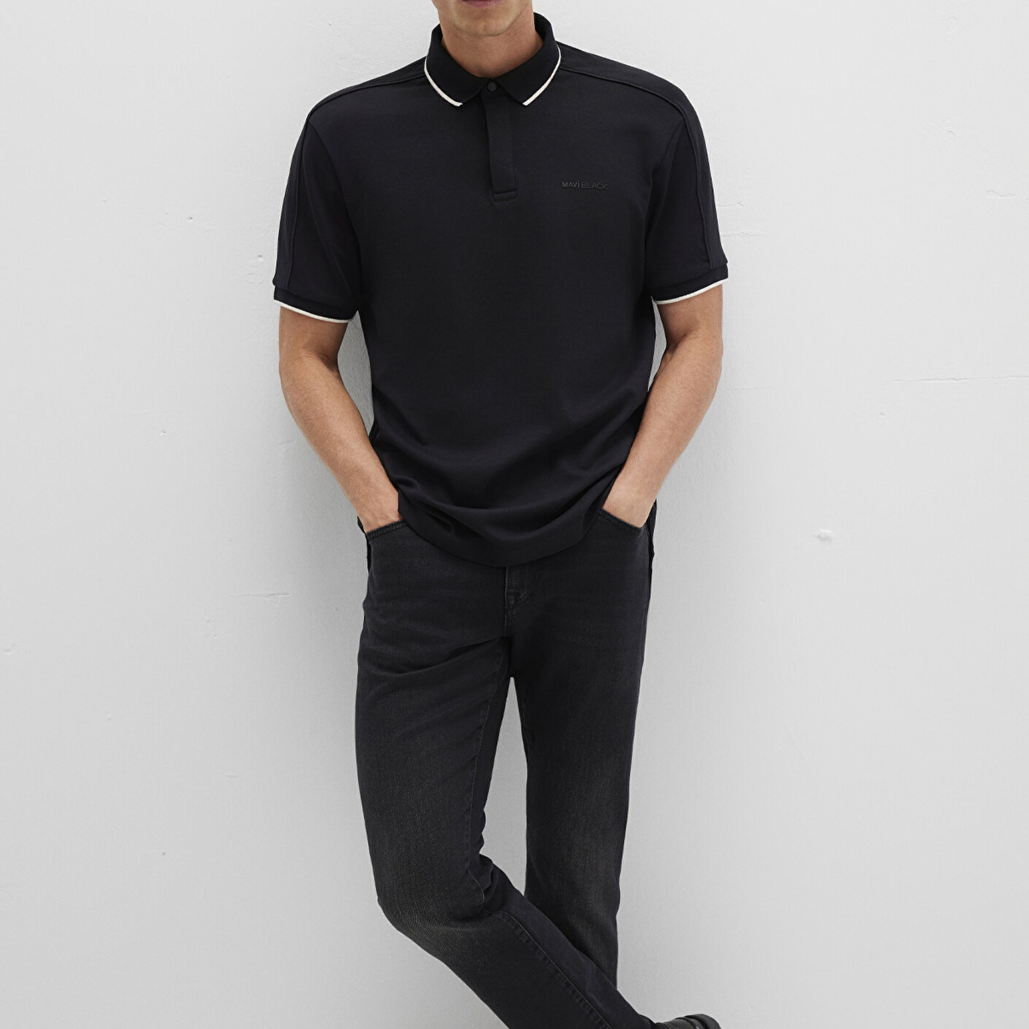 Mavi Siyah Polo Tişört Regular Fit / Normal Kesim 0612876-900