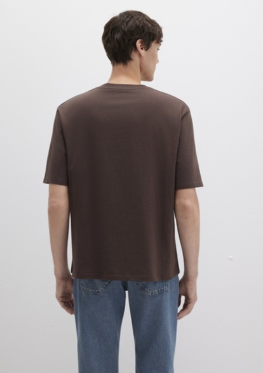  Mavi Mavi Baskılı Kahverengi Tişört Relaxed Fit / Rahat Kesim 0613093-70251