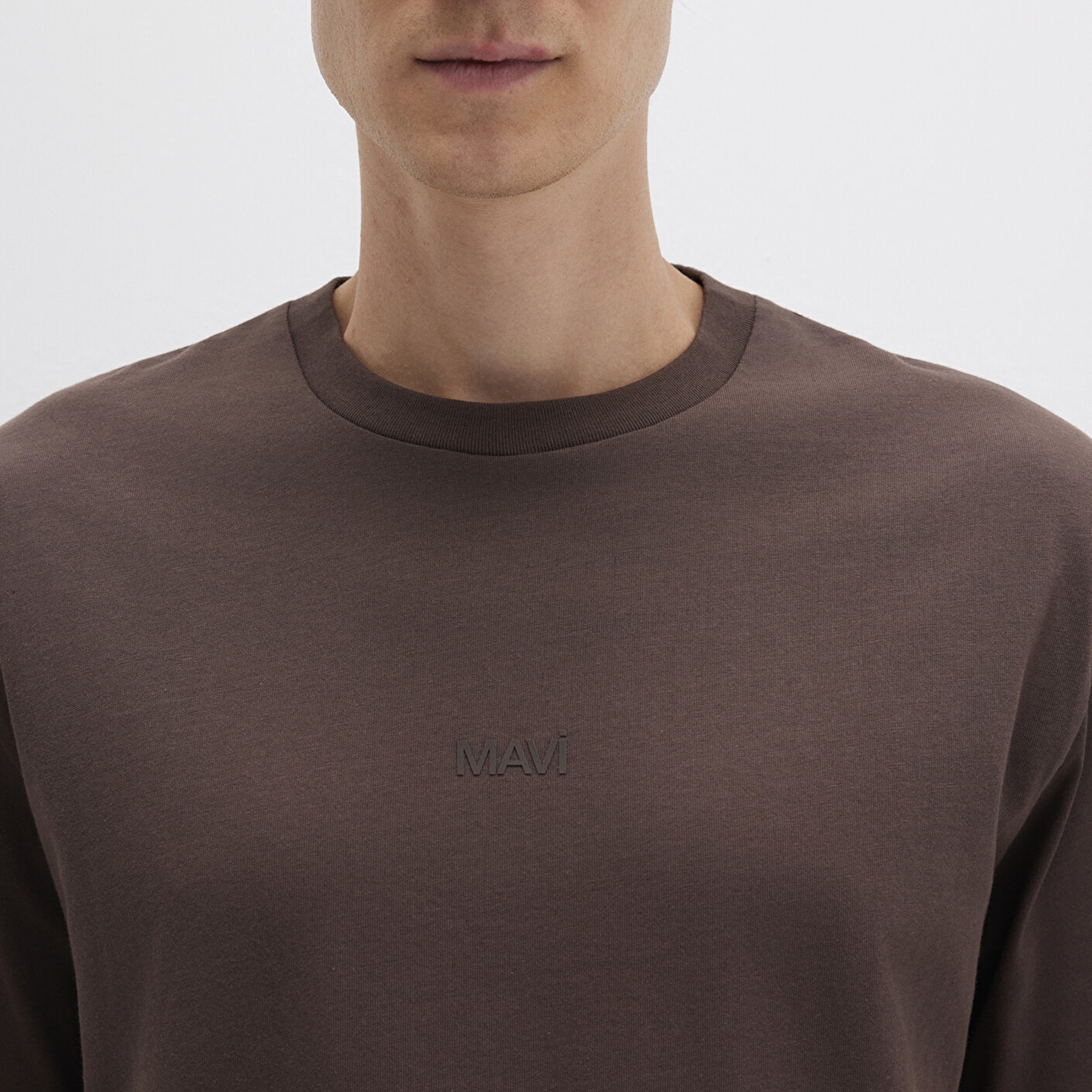 Mavi Mavi Baskılı Kahverengi Tişört Relaxed Fit / Rahat Kesim 0613093-70251