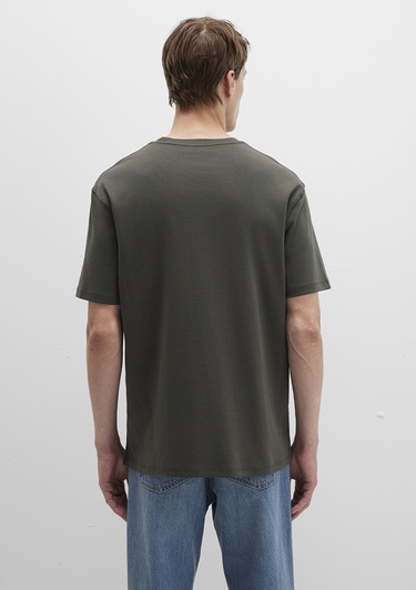  Mavi Mavi Baskılı Haki Tişört Loose Fit / Bol Rahat Kesim 0613102-71553