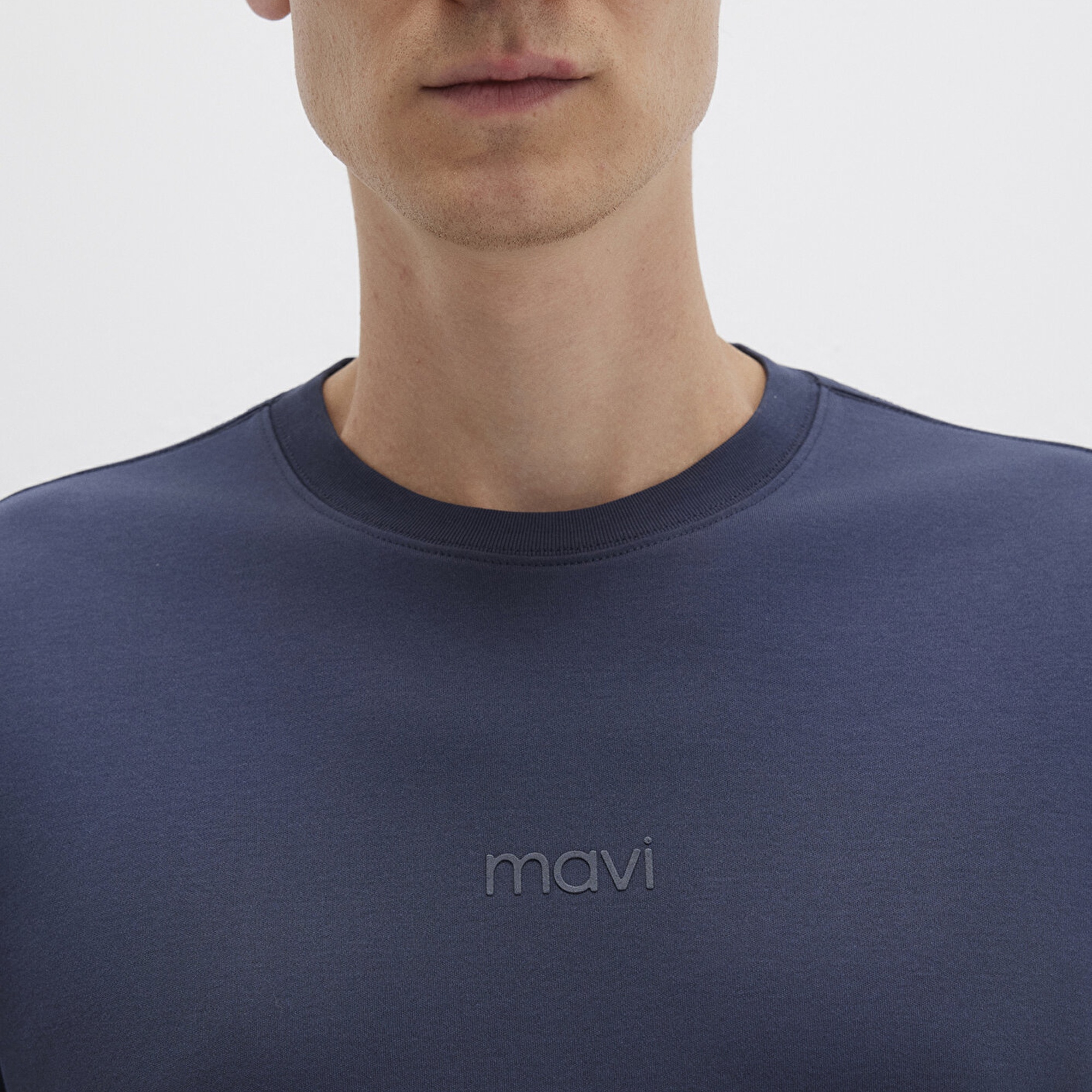 Mavi Mavi Baskılı Lacivert Tişört Loose Fit / Bol Rahat Kesim 0613102-85315