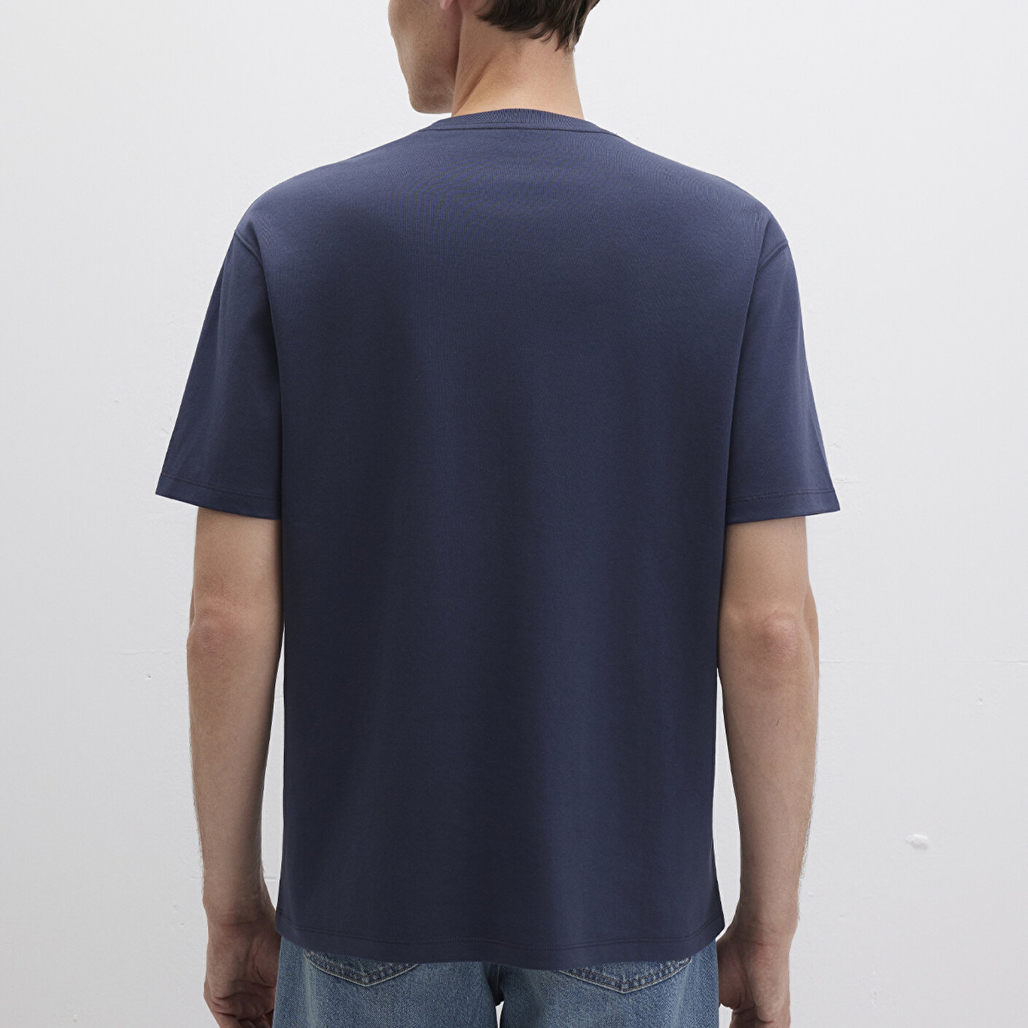 Mavi Mavi Baskılı Lacivert Tişört Loose Fit / Bol Rahat Kesim 0613102-85315