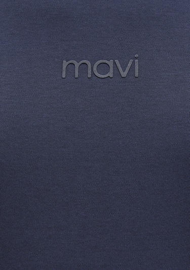  Mavi Mavi Baskılı Lacivert Tişört Loose Fit / Bol Rahat Kesim 0613102-85315