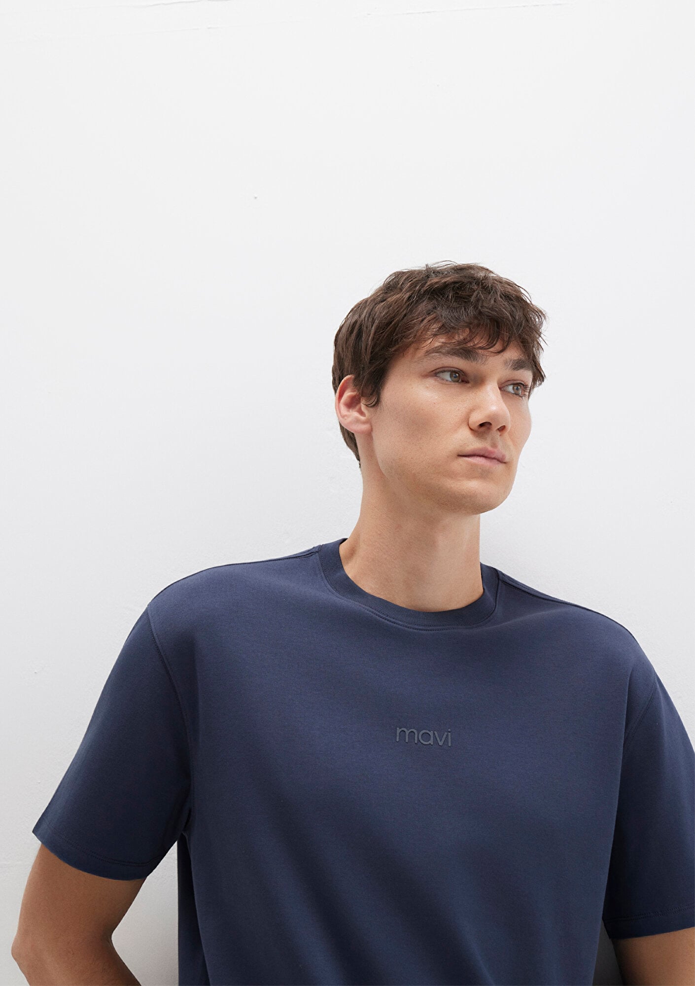  Mavi Mavi Baskılı Lacivert Tişört Loose Fit / Bol Rahat Kesim 0613102-85315
