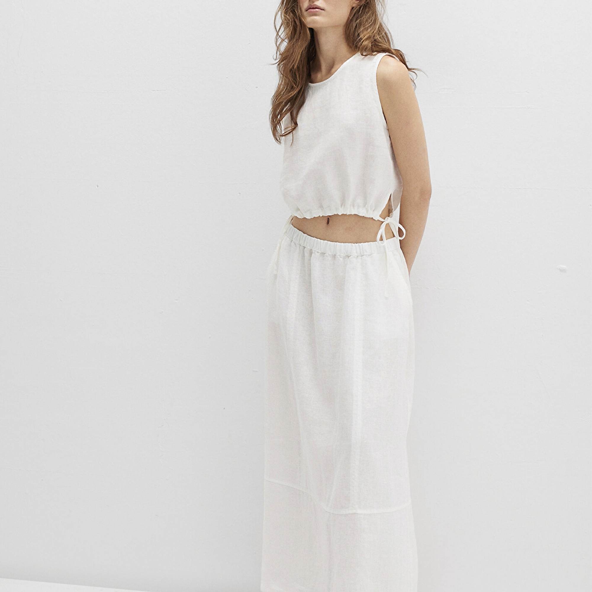 Mavi Ekru Maxi Etek 1310726-70057