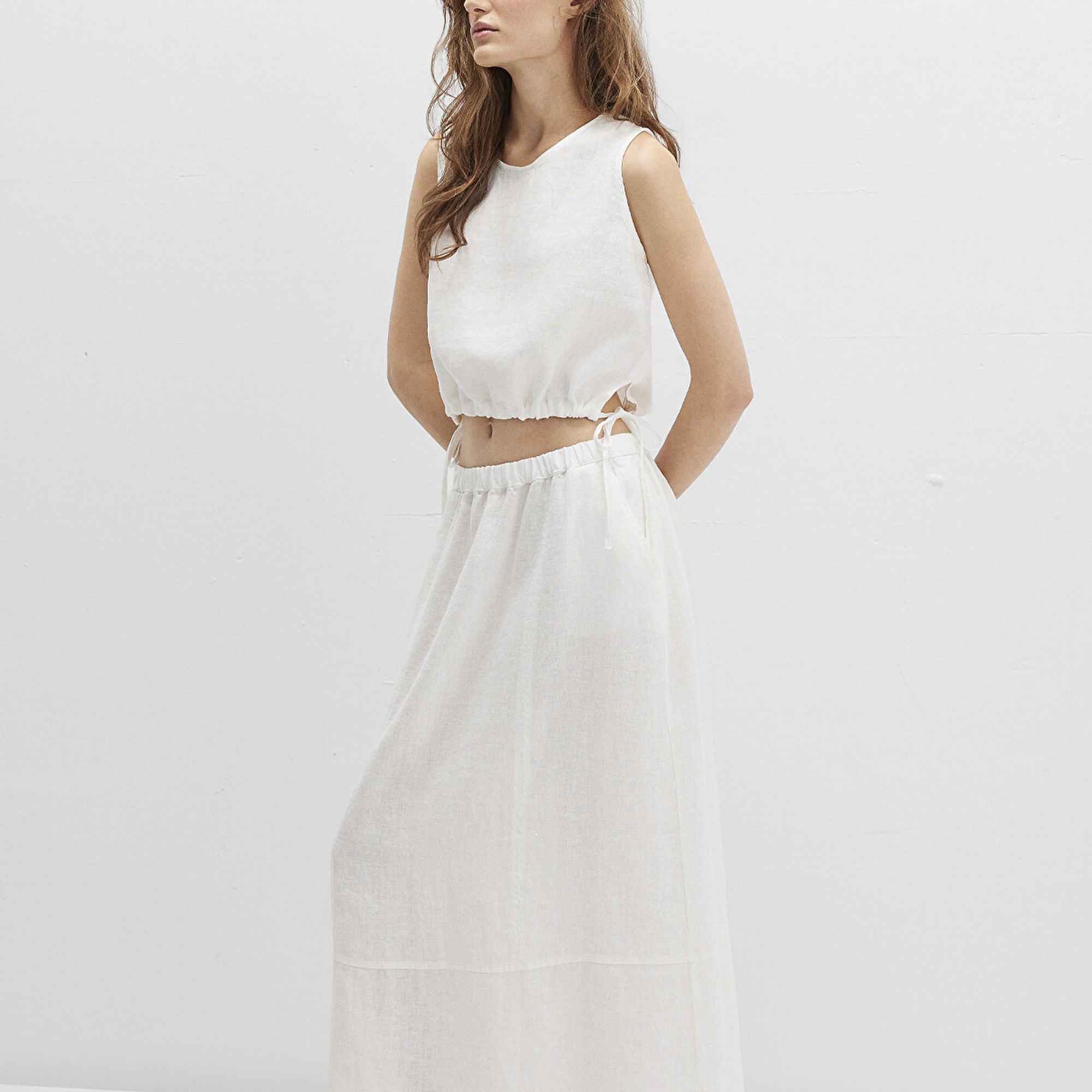 Mavi Ekru Maxi Etek 1310726-70057