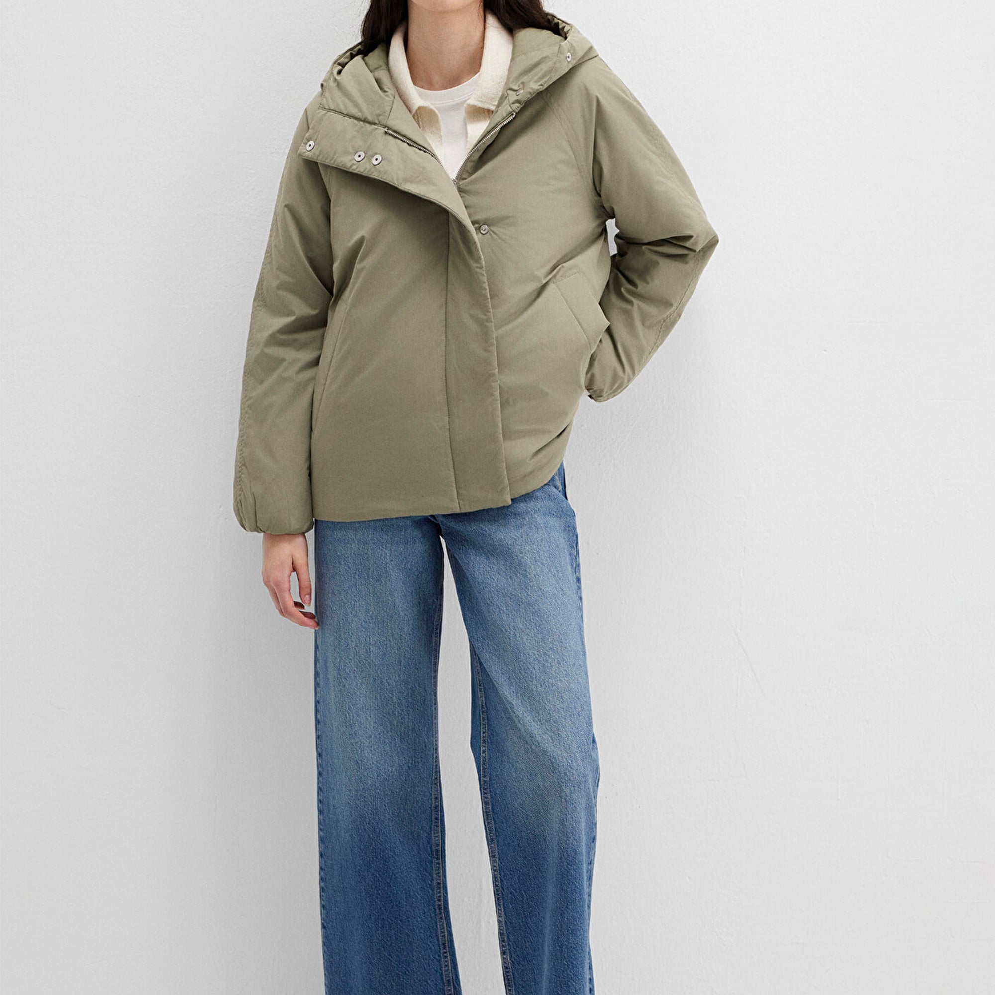 Mavi Haki Ceket Loose Fit / Bol Rahat Kesim 1110762-71818