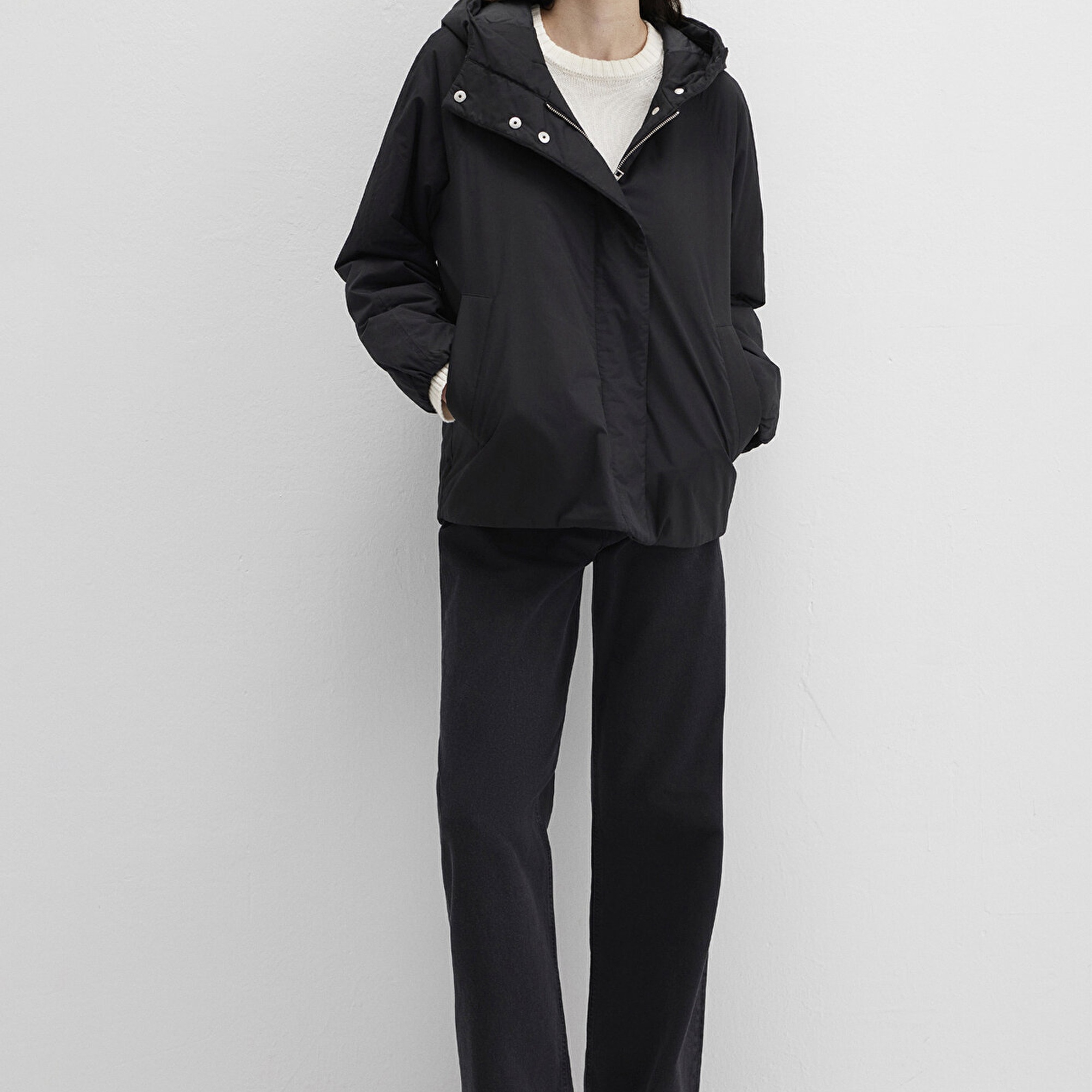 Mavi Siyah Ceket Loose Fit / Bol Rahat Kesim 1110762-900