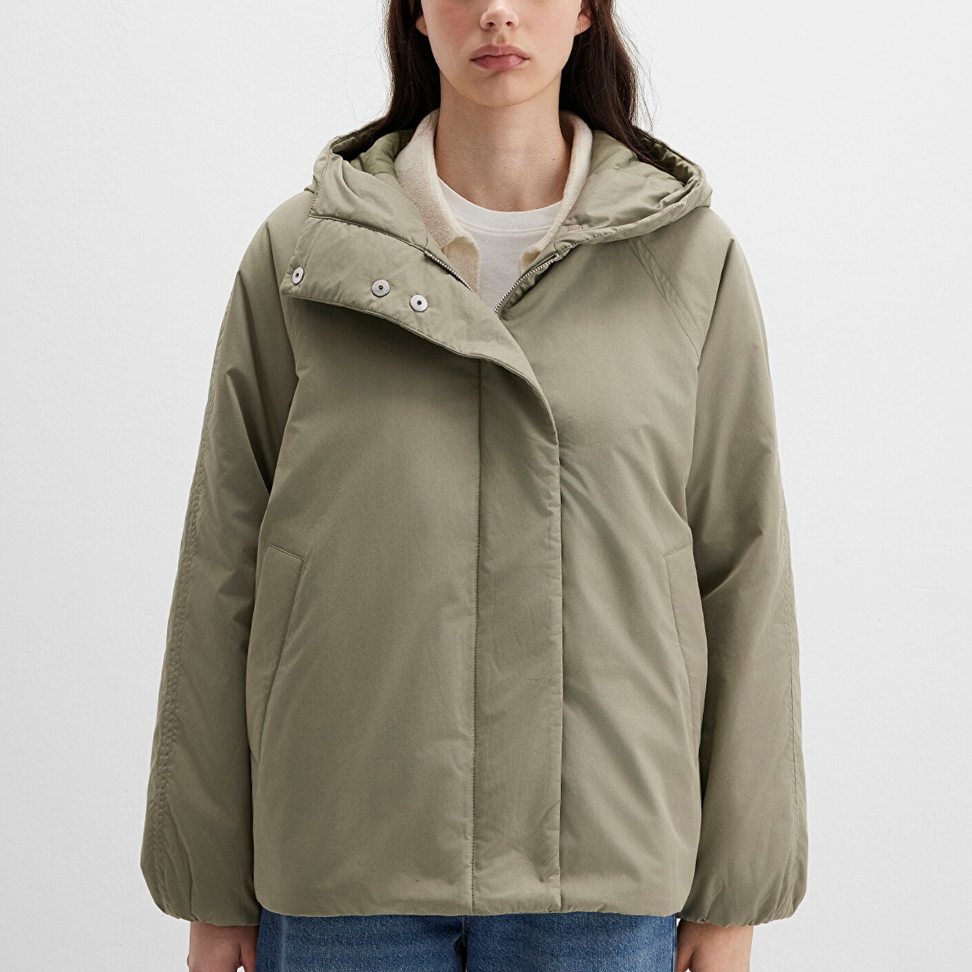 Mavi Haki Ceket Loose Fit / Bol Rahat Kesim 1110762-71818