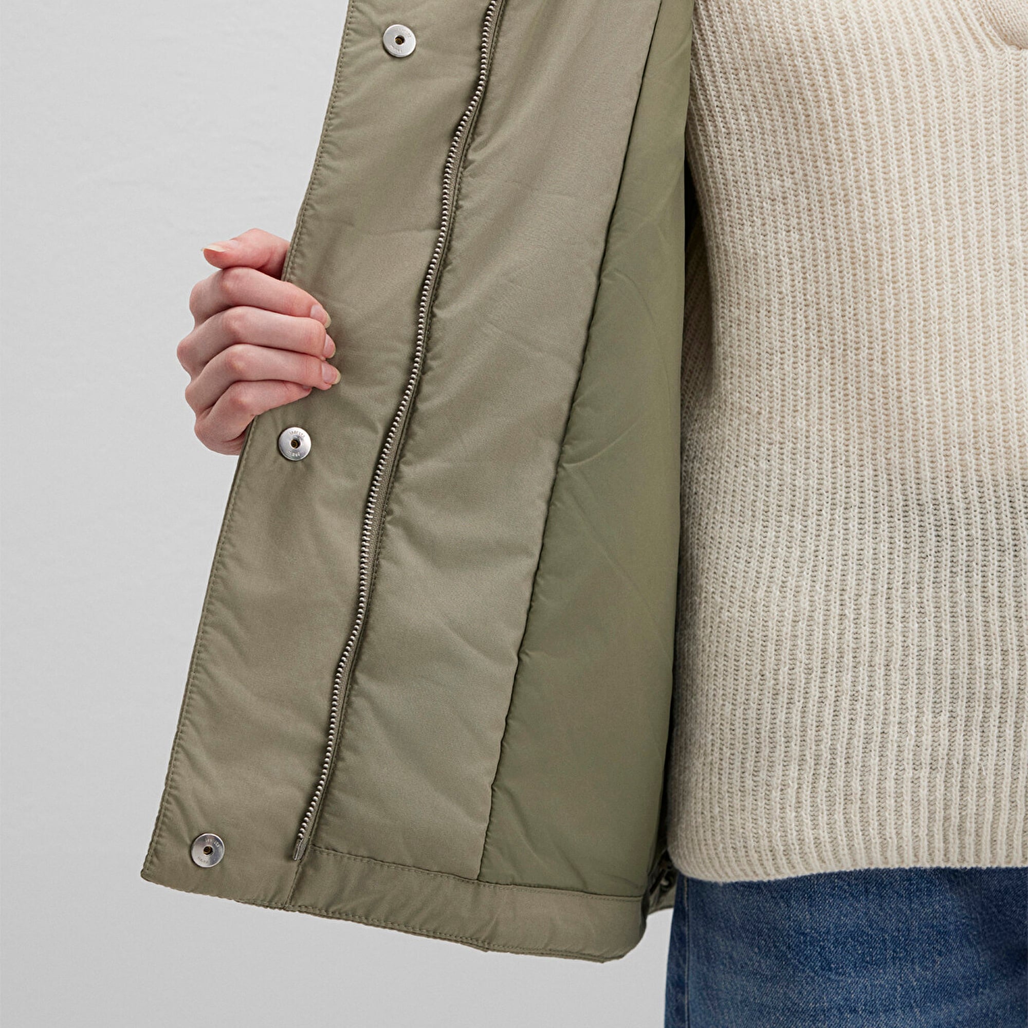 Mavi Haki Ceket Loose Fit / Bol Rahat Kesim 1110762-71818