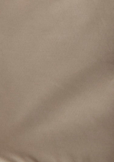  Mavi Cep Detaylı Kapüşonlu Bej Mont Loose Fit / Bol Rahat Kesim 0110657-70355