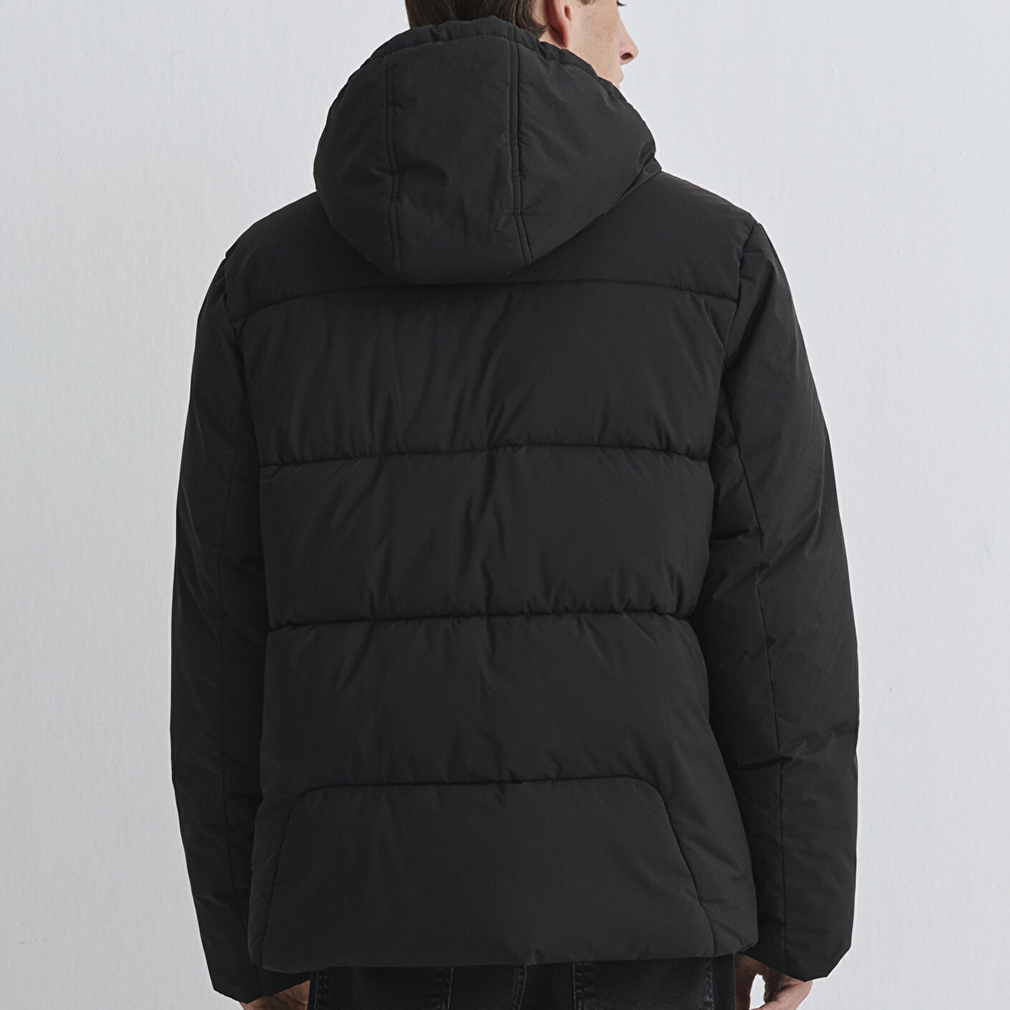 Mavi Su İtici Su İtici Siyah Şişme Mont 0110463-900