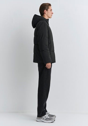  Mavi Su İtici Su İtici Siyah Şişme Mont 0110463-900