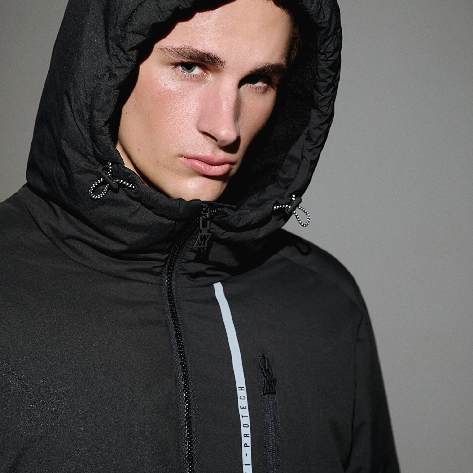 Mavi Su İtici Su İtici Siyah Şişme Mont 0110463-900