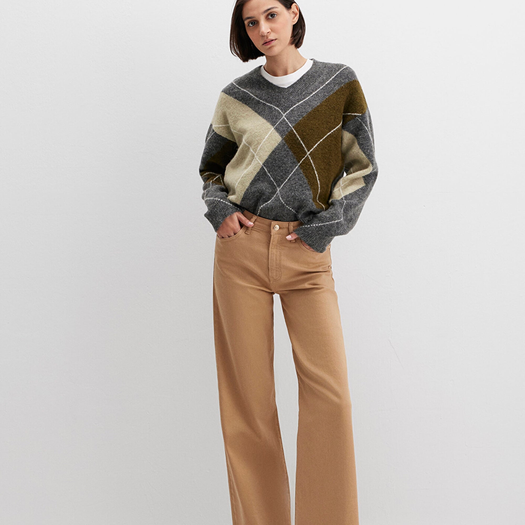 Mavi Malibu Bej Gabardin Pantolon 1010152-91198