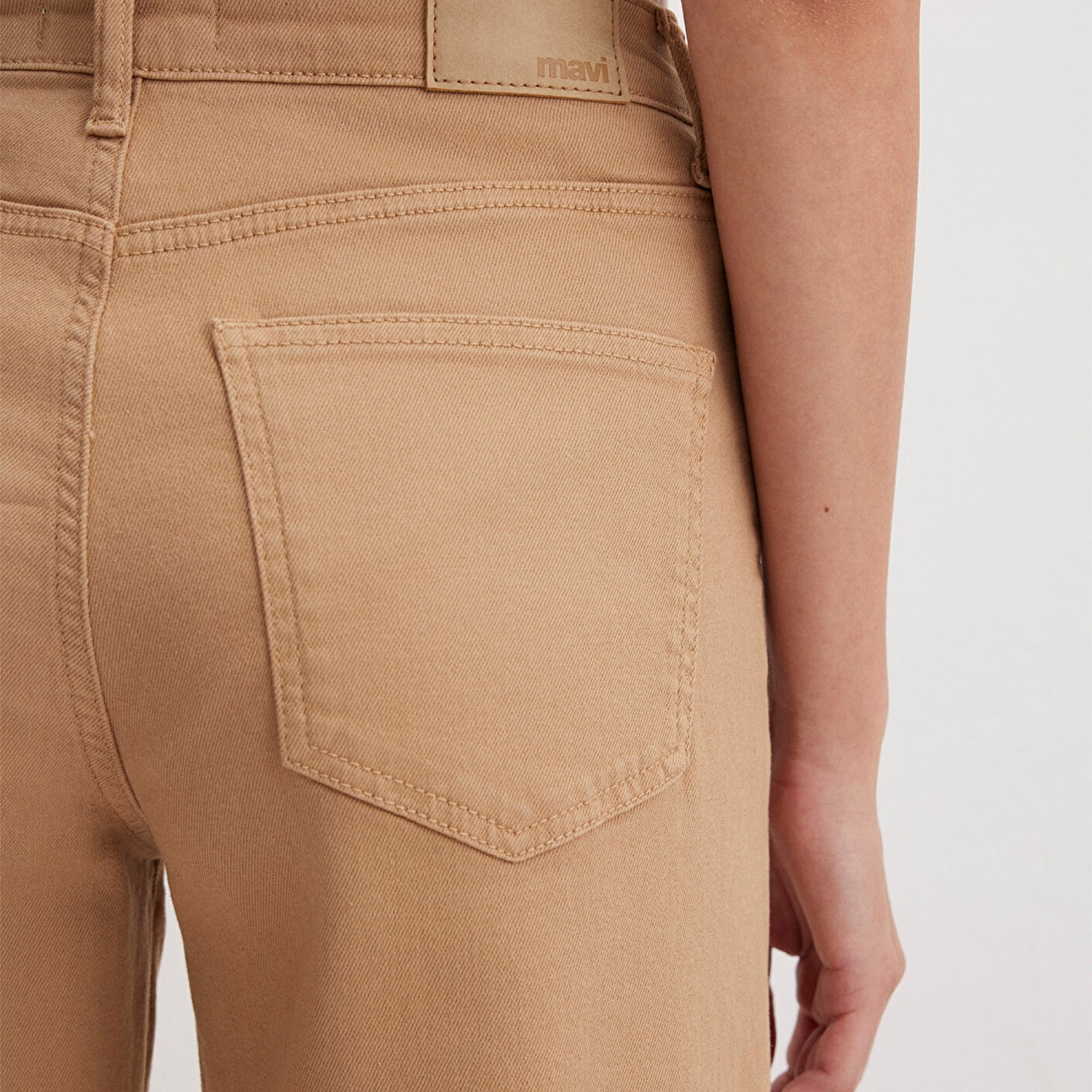 Mavi Malibu Bej Gabardin Pantolon 1010152-91198