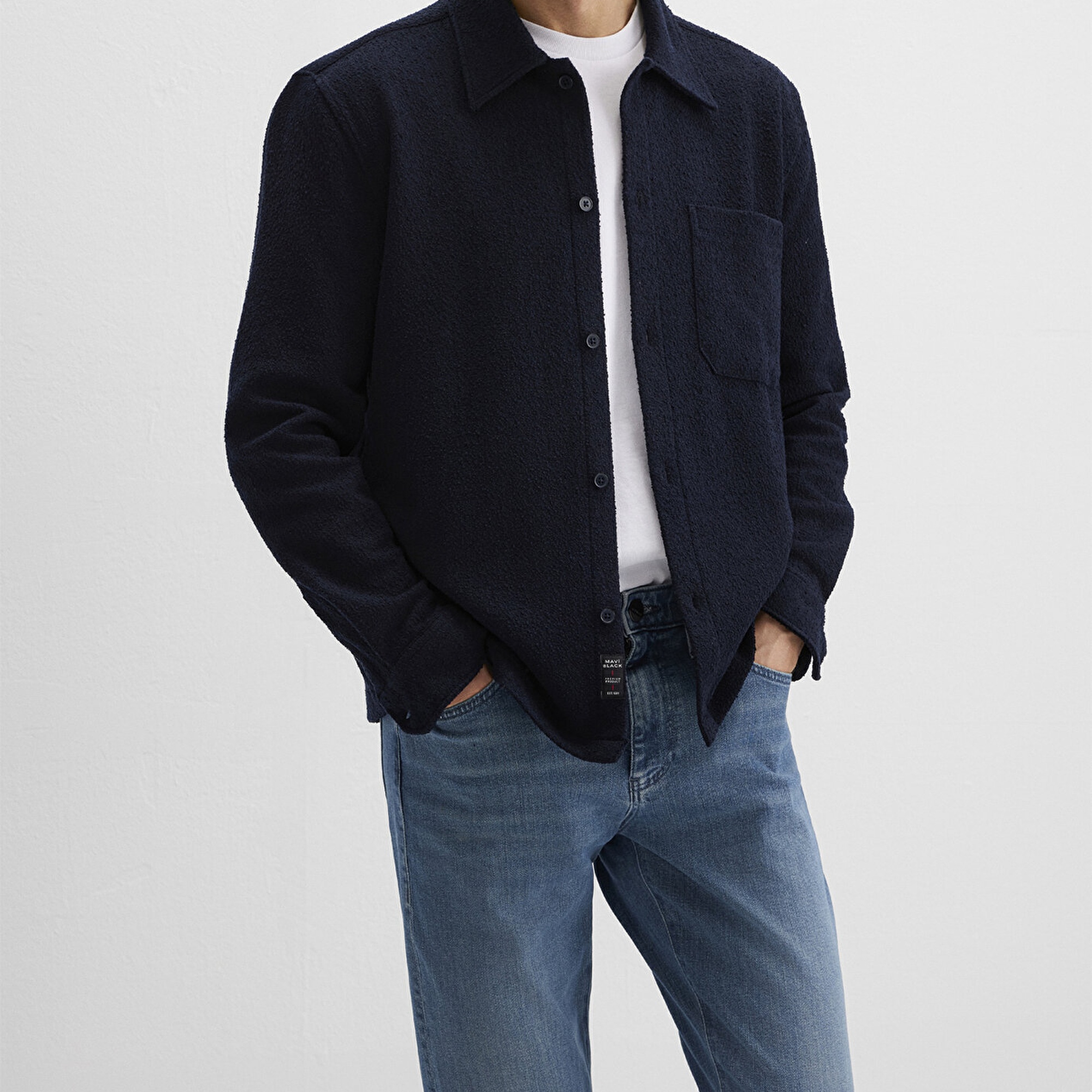 Mavi Mavi Black Lacivert Gömlek Regular Fit / Normal Kesim 0211772-83699