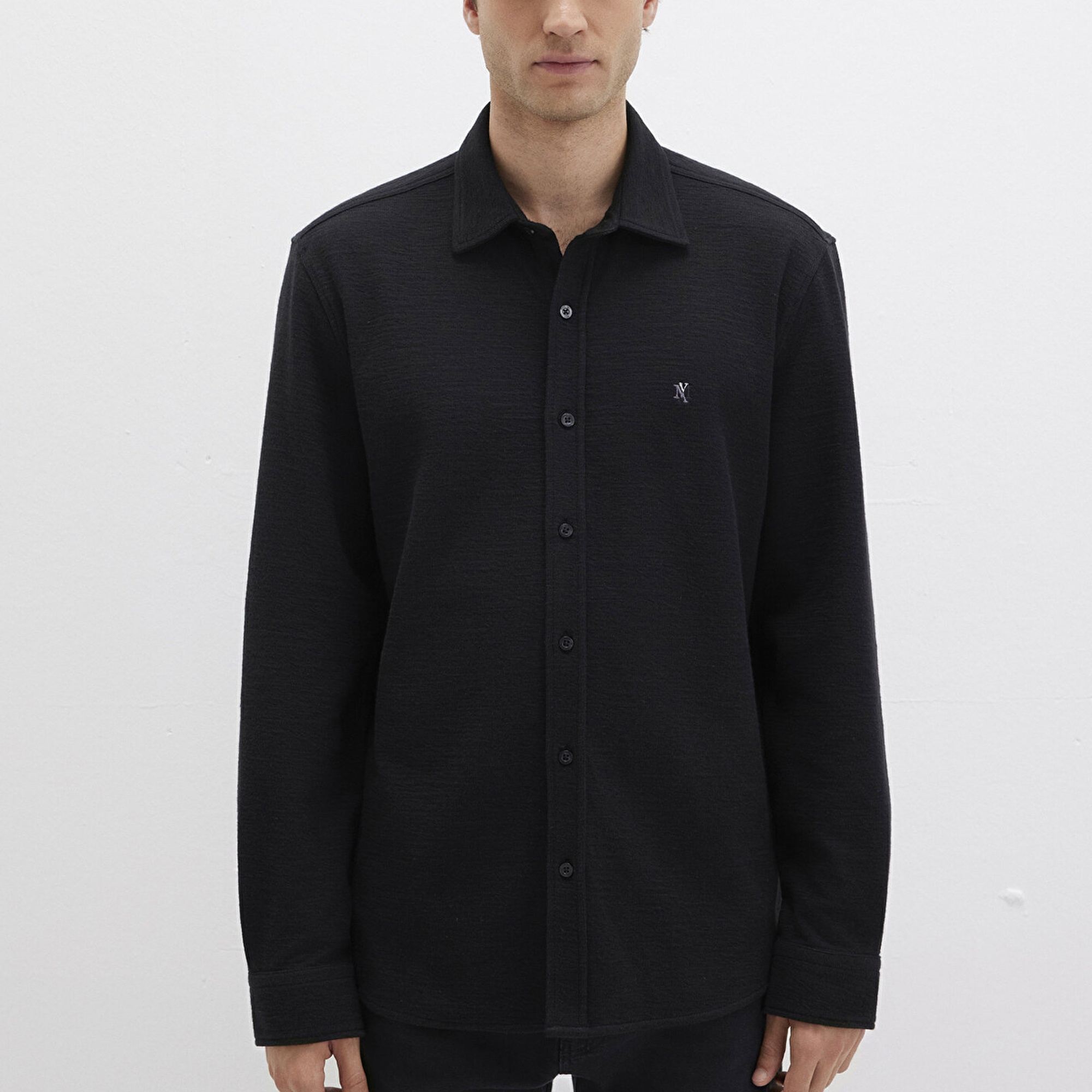 Mavi Siyah Gömlek Regular Fit / Normal Kesim 0211789-900