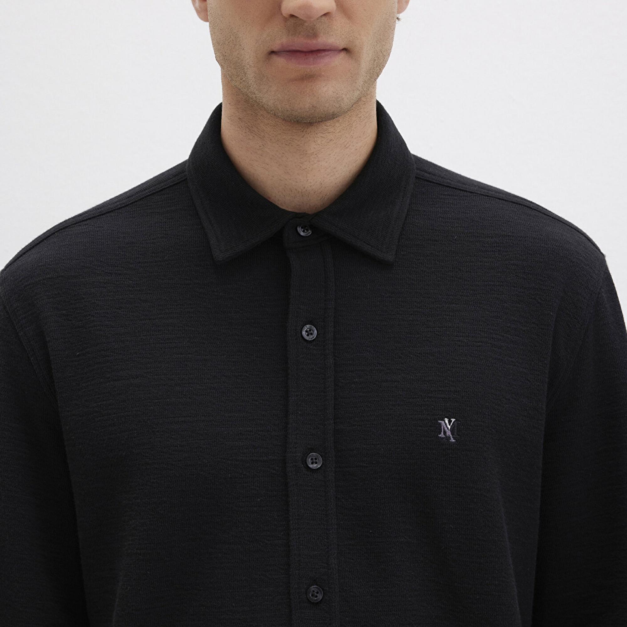 Mavi Siyah Gömlek Regular Fit / Normal Kesim 0211789-900