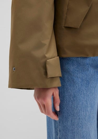  Mavi Suni Kürk Detaylı Kapüşonlu Haki Parka Regular Fit / Normal Kesim 1110759-71816