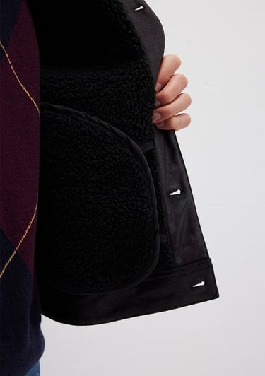  Mavi Siyah Suni Deri Ceket Regular Fit / Normal Kesim 0110460-71379