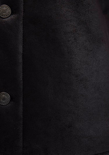  Mavi Siyah Suni Deri Ceket Regular Fit / Normal Kesim 0110460-71379