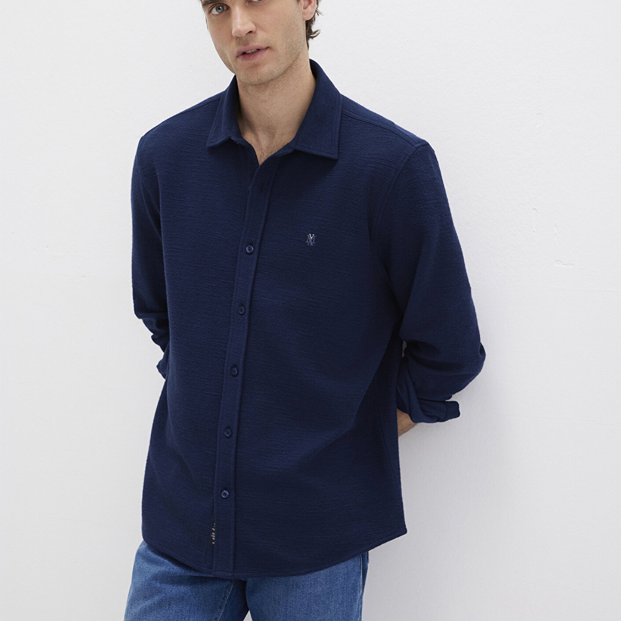 Mavi Lacivert Gömlek Regular Fit / Normal Kesim 0211789-70497