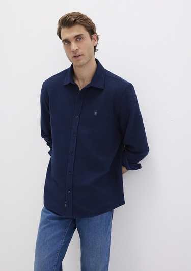  Mavi Lacivert Gömlek Regular Fit / Normal Kesim 0211789-70497