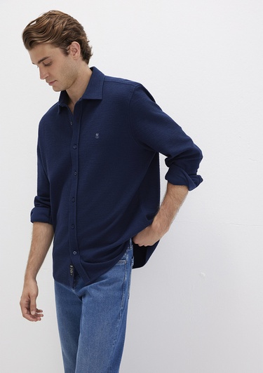  Mavi Lacivert Gömlek Regular Fit / Normal Kesim 0211789-70497
