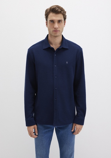  Mavi Lacivert Gömlek Regular Fit / Normal Kesim 0211789-70497