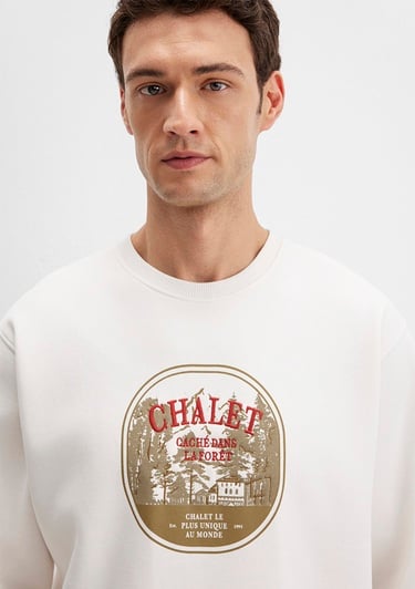  Mavi Ekru Sweatshirt 0S10484-70057